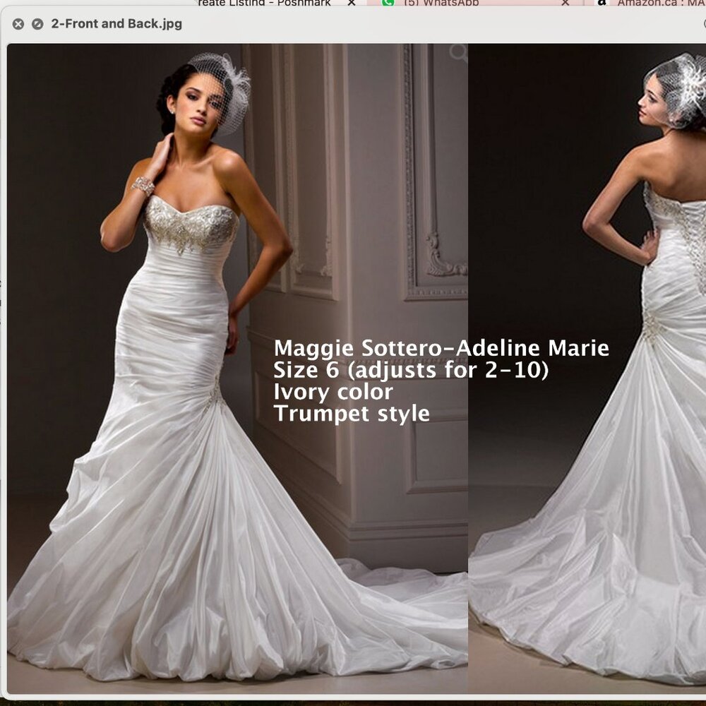 MAGGIE SOTTERO wedding dress size 6 (BNWT)
